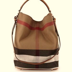 Burberry saddle brown bag